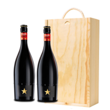 Buy & Send Inedit Damm 75cl Twin Wooden Gift Box Set